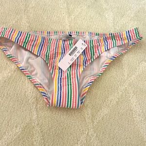 J. Crew | Seersucker NWT bikini bottom size M